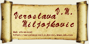 Veroslava Miljojković vizit kartica